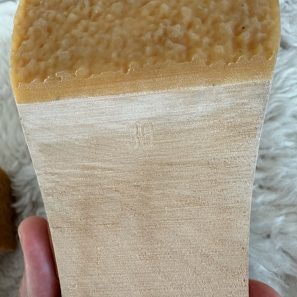 Elsa High Heel Tan Leather Clogs - Picture 7 of 8